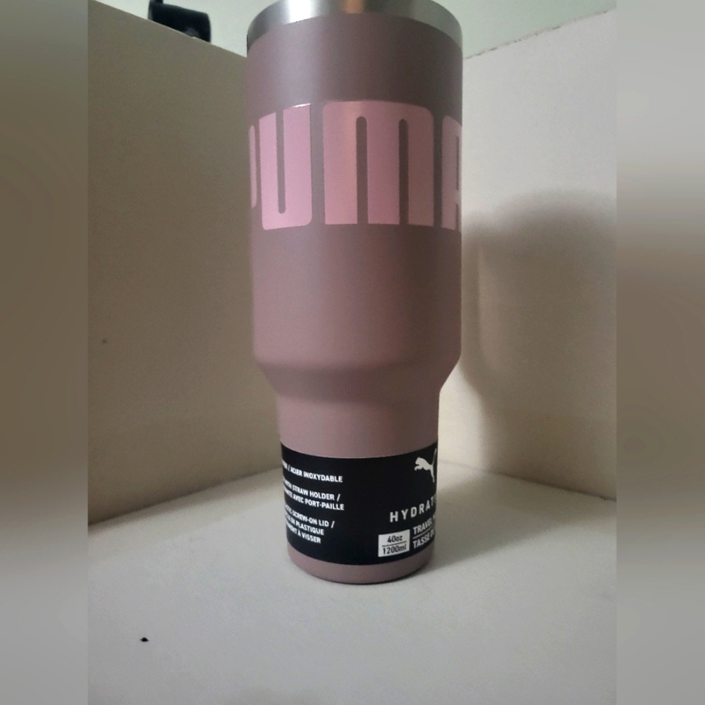 Puma hydration tumbler 40oz brand new with no lid lilac color